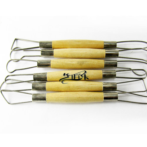 DOSN陶泥工具 泥塑刀 6寸6件圆丝刀FS2-4 泥刀 陶艺用品