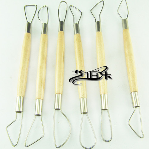 DOSN8寸6支装圆丝刀 泥塑刀 陶泥工具 软陶工具 美术用品FS2-5