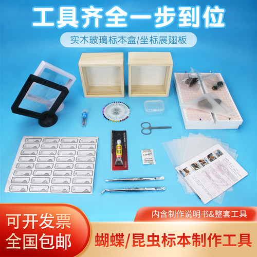 昆虫标本盒子套装工具全套