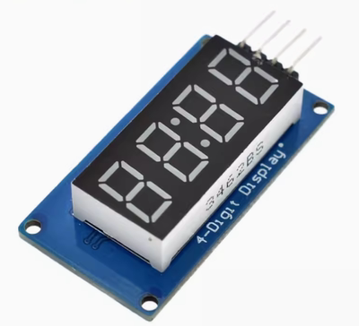 TM1637驱动4位时间数码管模块 LED显示 四位串行