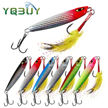 远投路亚镭射铁板jig 7g- 30g海钓爆款飘落岸投【2个】
