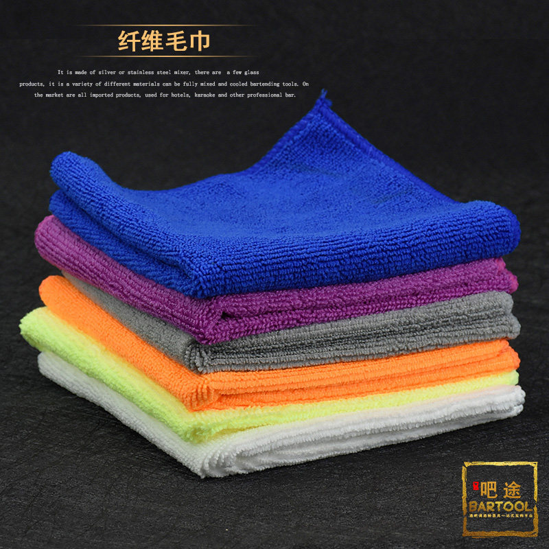 10个包邮酒吧吧台抹布台面清洁布 吸水不掉毛抹布擦干毛巾