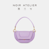 墨兰兮 PUFF系列圆泡芙包头层软牛皮手提包NOIR ATELIER独立设计