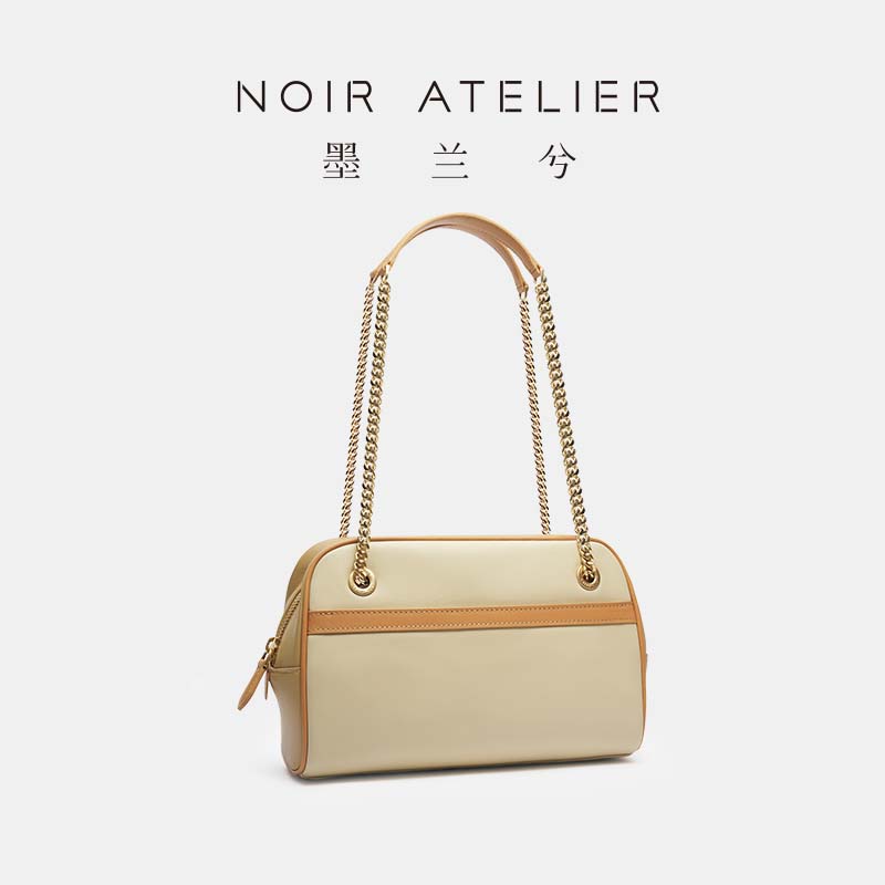 墨兰兮单肩包斜挎两用软质牛皮