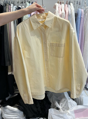 韩国东大门RIVEROOM 2026春季新款简约百搭宽松休闲衬衫