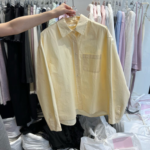 韩国东大门RIVEROOM 2026春季新款简约百搭宽松休闲衬衫