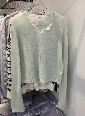 韩国东大门riveroom2026春季新品多巴胺温柔甜美百搭短开衫女