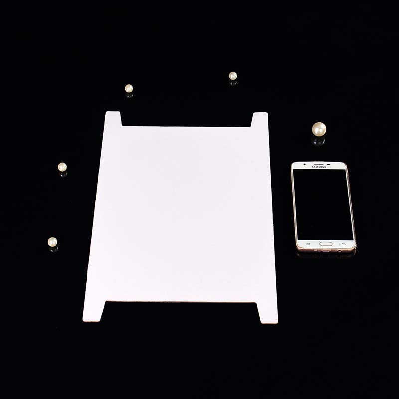 收纳卡片花边卡纸双面白纸板空白