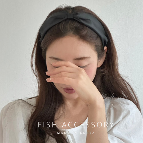 简约气质轻纱中间打结发箍