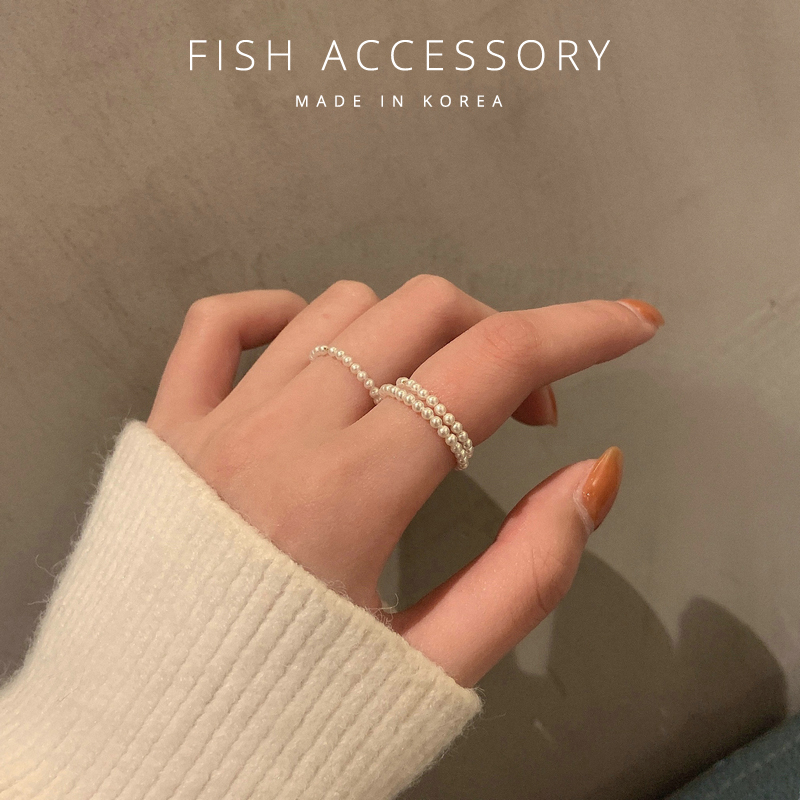 韩国百搭法式高级质感迷你小珍珠