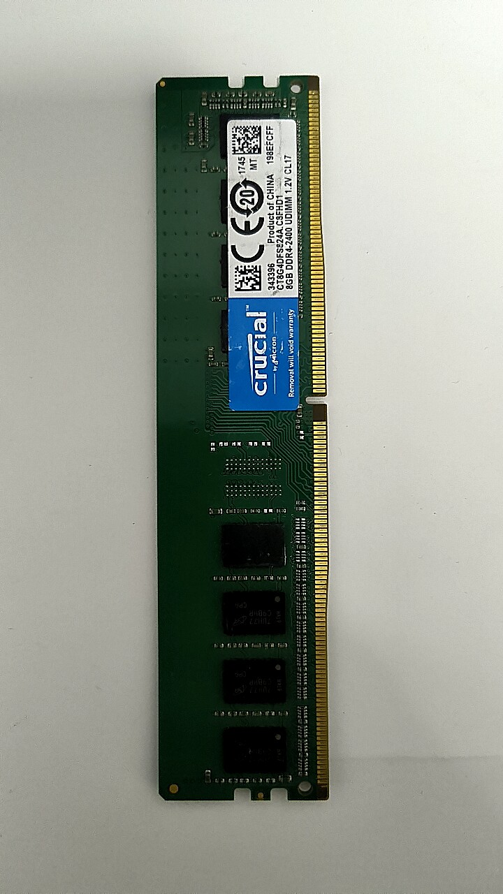 二手内存条英睿达8G DDR4 2400台式机拆机内存条