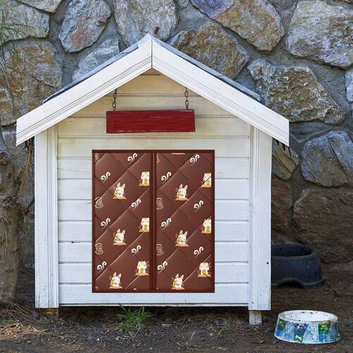 狗窝门帘冬季保暖防水防雨挡风猫咪宠物磁吸免打孔加厚防寒棉门帘