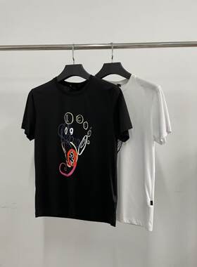 ICE男士液氮棉纯色宽松圆领印花短袖T恤休闲百搭DT026