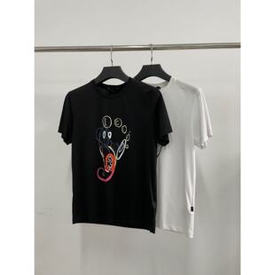 ICE男士 T恤休闲百搭DT026 液氮棉纯色宽松圆领印花短袖