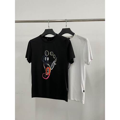 ICE男士液氮棉纯色宽松圆领印花短袖T恤休闲百搭DT026