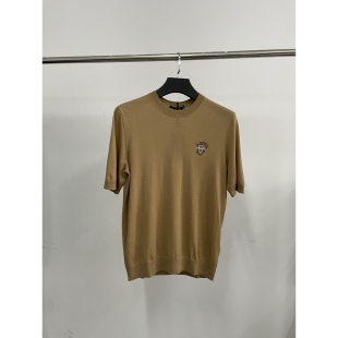 PPmy627男士秋冬季新款土黄色内搭毛衣100%绵羊毛中袖打底衫