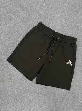 卡利亚nidk524男士夏季高端轻奢黑色简约款短裤