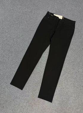 九家小黑裤ku815男士夏季黑色持久免烫易打理弹力舒适休闲裤