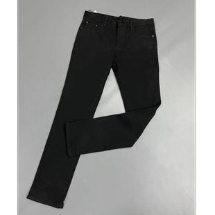 箭鱼shaku523男士秋季新款黑色净版简约百搭牛仔裤