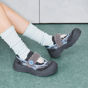 玛速主义2026新款魔术贴厚底大头丑萌鞋女春休闲鞋小众设计运动鞋