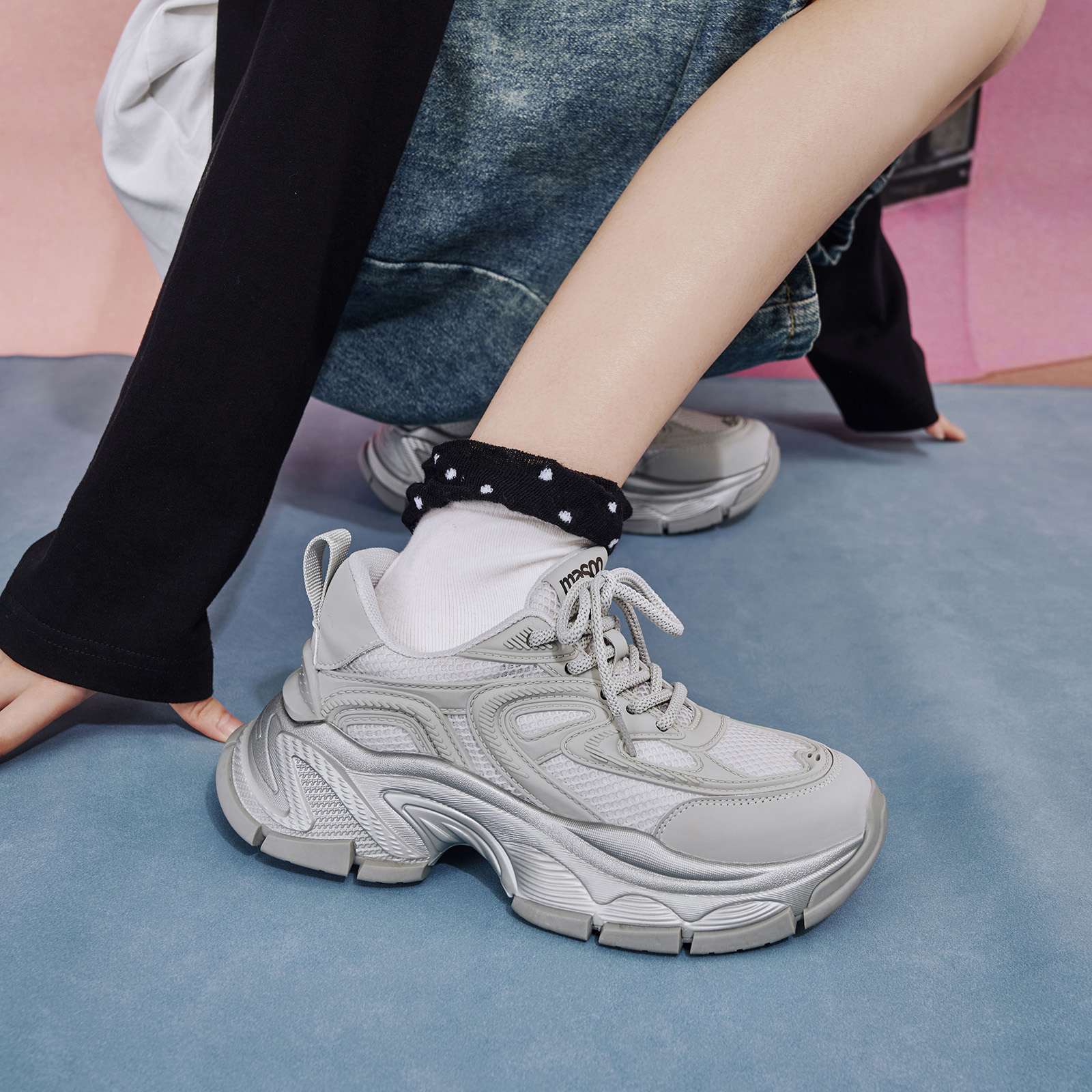 玛速主义老爹鞋厚底百搭