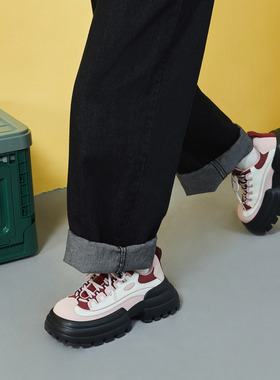 玛速主义 小众设计蛋糕休闲鞋2026新款时尚拼色厚底百搭单鞋女春