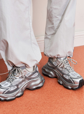 玛速主义2026新款ins潮老爹鞋女春季休闲百搭运动鞋增高厚底单鞋