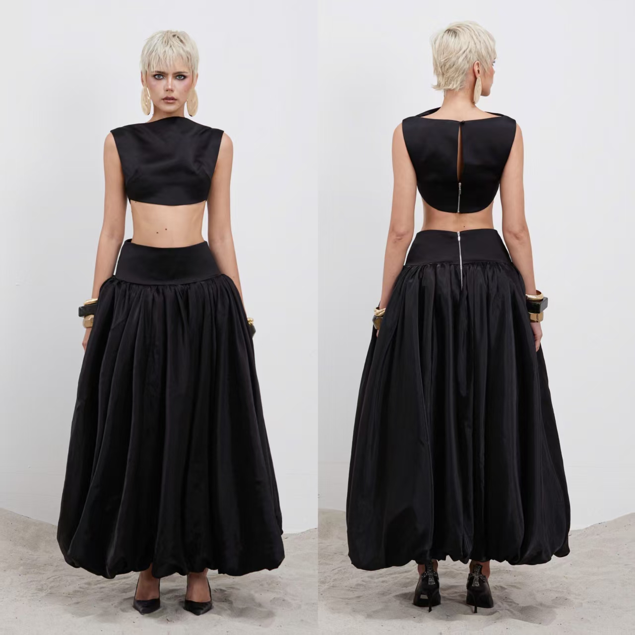 Mooris正品25SS女上衣裙子黑色御姐女神气质设计师