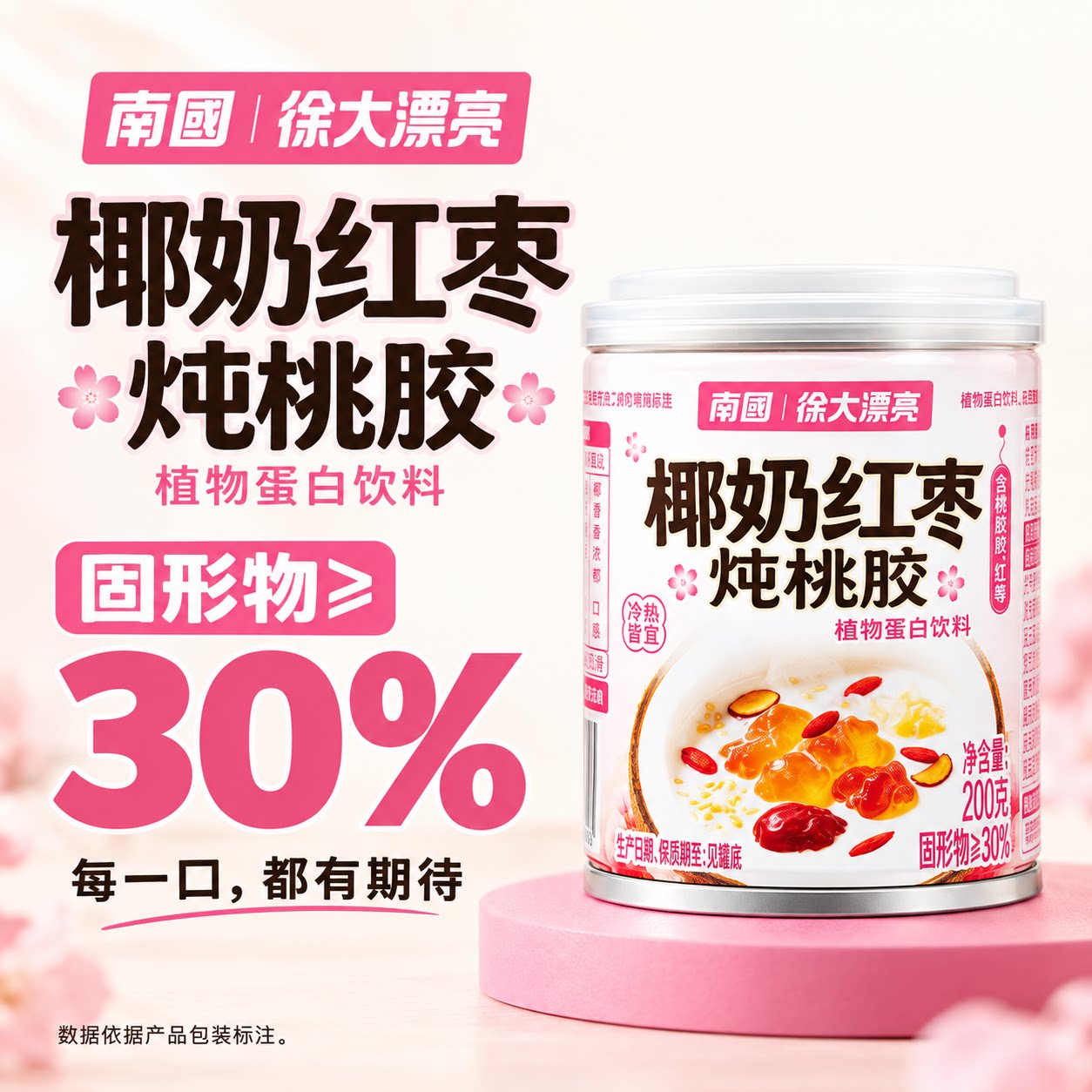 海南特产南国食品椰奶红枣炖桃胶