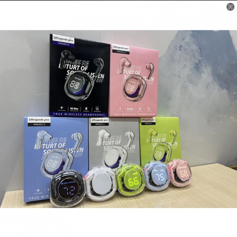 TK货代透明二代Air39透明一代蓝牙耳机Air31水晶数显太空舱无线