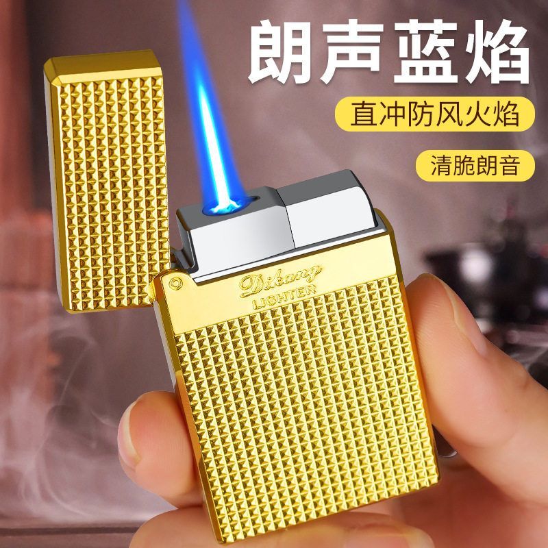 DK716创意个性直冲充气打火机清脆朗声电镀小立体金属打火机批发