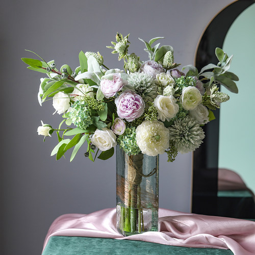 玻璃客厅书房摆件水培透明插花