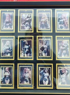 强磁卡砖宝可梦球星卡NBA游戏王挂墙展览陈列架展示盒装裱框