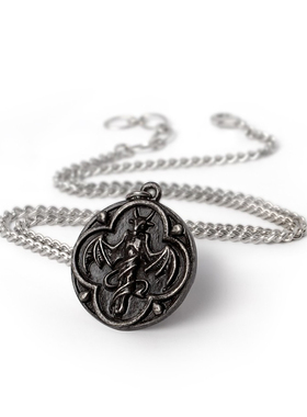 ALCHEMYA牌复古龙纹不锈钢项链