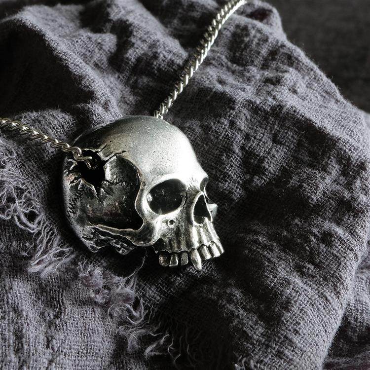 Alchemy P886 A牌欧美哥特朋克精致原创原装另类复古骷髅头项链