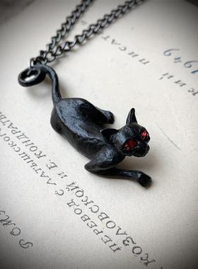 欧美朋克猫奴哥特简约韩版项链