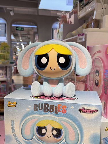 正版飞天小女警毛绒存钱罐可爱存钱公仔送女生礼物桌面潮玩摆件