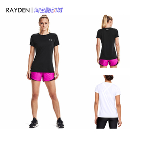 安德玛 Under Armour 女子训练健身运动宽松速干短袖T恤1298706