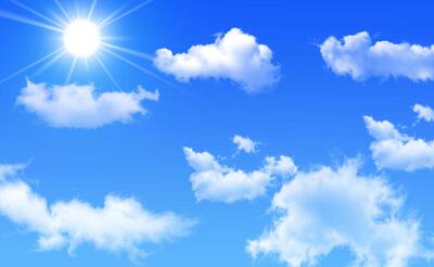 吊顶蓝天白云大气艾阁空间