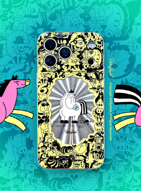 SillyPark原创马年双层适用苹果17ProMax手机壳iPhone16Pro精孔保护壳IMD光面被爱围绕