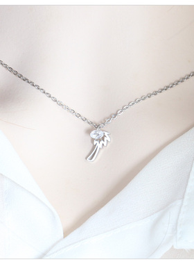 爆闪钻幸福树项链女轻奢小众设计感高级锁骨链新款简约气质吊坠女