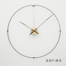 样板间客厅西班牙风格 现代创意个性 简约北欧美大指针石英钟挂钟表