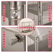 定制不锈钢置物架简约货架鞋 柜轻型商用展示架灶台多层铁架子加厚