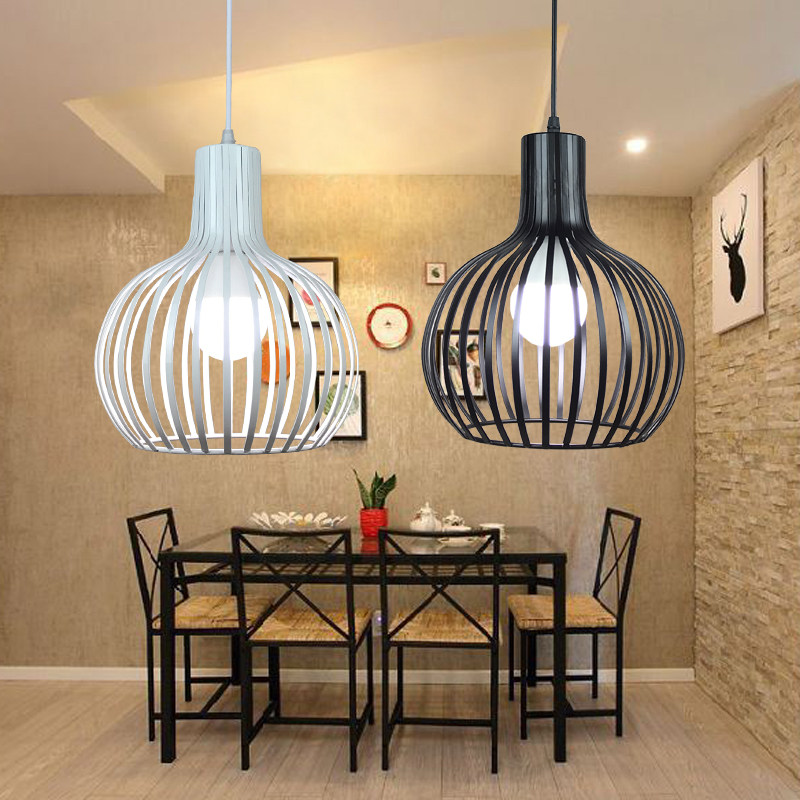 创意个性吊灯铁艺鸟笼灯罩简约现代餐厅吧台灯单头咖啡厅火锅店灯,家装灯饰光源,餐厅吊灯,淘宝优惠券,粉丝福利购,淘宝优惠卷