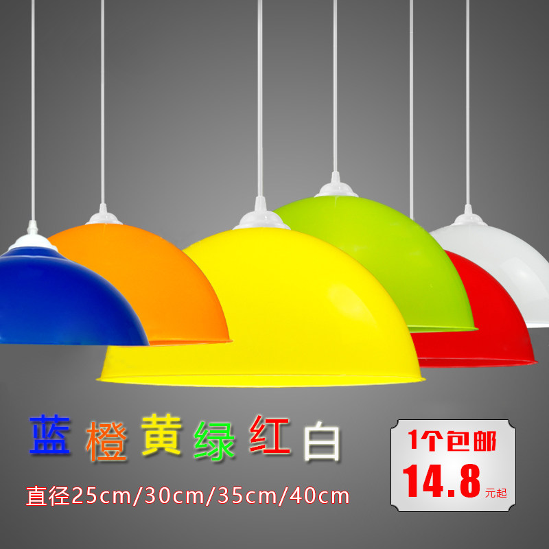 单头简约吊灯彩色亚克力半圆半透明灯罩店铺PVC超市生鲜水果店灯,家装灯饰光源,餐厅吊灯,淘宝优惠券,粉丝福利购,淘宝优惠卷