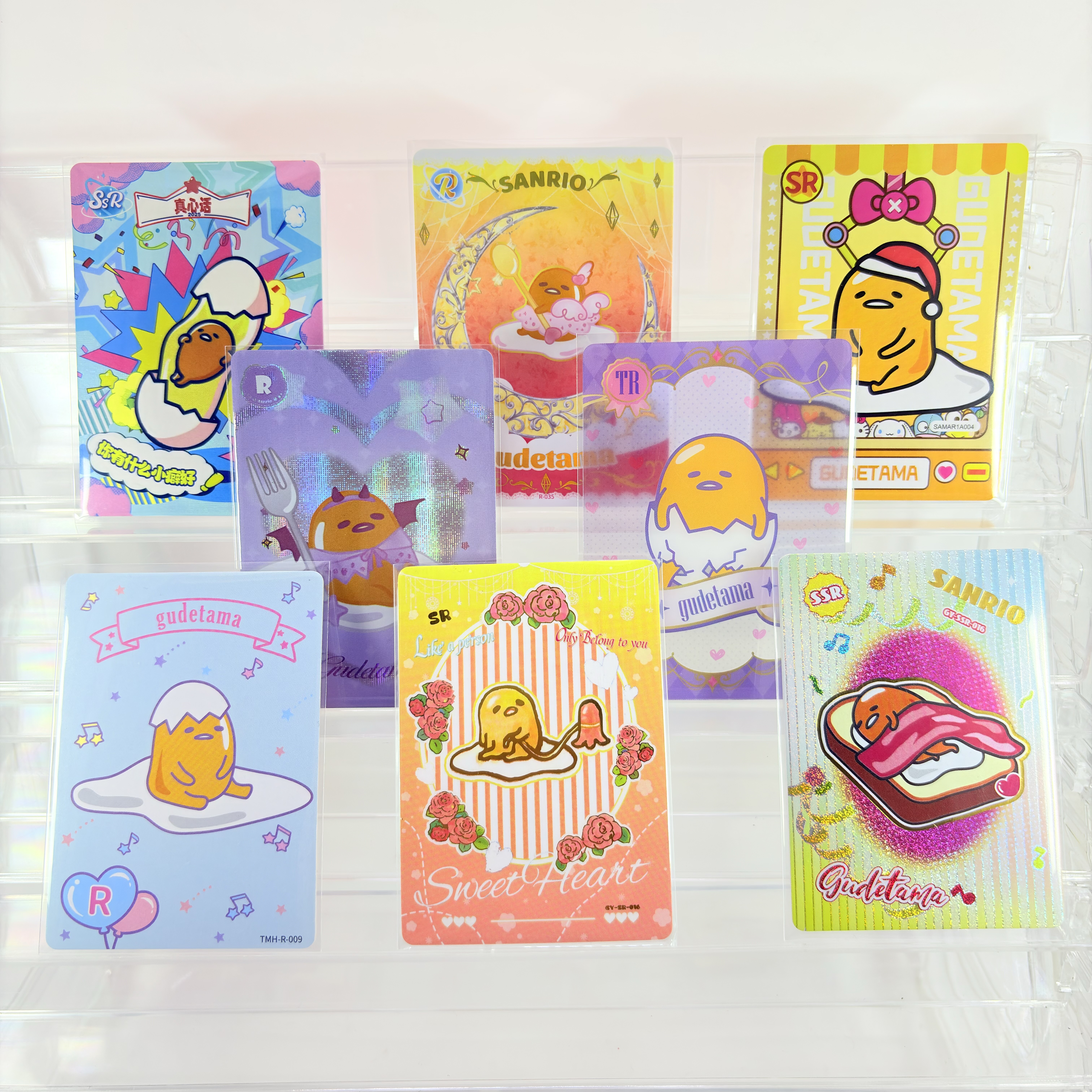 Sanrio三丽鸥蛋黄哥GUDETAMA收藏卡片懒蛋蛋卡牌懒懒蛋卡位谷子