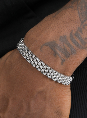 GRGR Polishing bracelet 细款钛钢手链男士嘻哈说唱街头女款潮