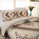 纯棉床盖刺绣绗缝被特大三件套榻榻米衍缝床罩空调被床单 BUBU美式