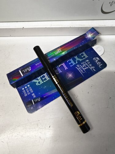 韩国原装Ekel 7DAYS TINTED EYE LINER眼线液笔浓黑毛笔头