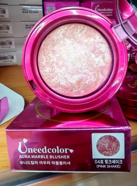 韩国原装uneed color腮红4号粉色